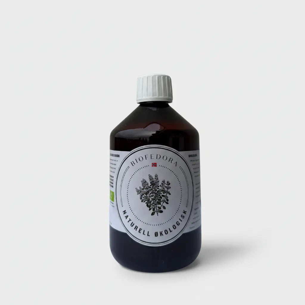 Probiotisk urtedrikk BioFedora Human Naturell i 0,5 liters flaske – naturlig fermentert uten tilsatt sukker